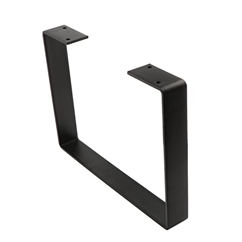 Osring 10 Inch Coffee Table Legs U-Shaped, 2pcs Metal Furniture Leg, Black - size: 10 Inch