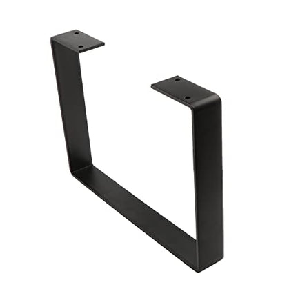 Osring 10 Inch Coffee Table Legs U-Shaped, 2pcs Metal Furniture Leg, Black - size: 10 Inch