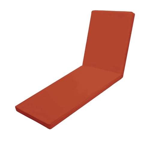 Chaise Lounge Cushions Outdoor for Patio, 71x22x3 in, Spice - color: Spice, size: 71"x22"x3"