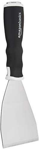 Amazon Basics Soft Grip Bent Scraper with Pole Socket, Heavy-Duty Hammer End for High-Reach Scraping, 3" - size: 3"
