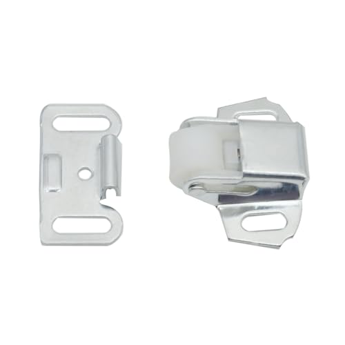 1 Pcs Mailbox Replacement Roller Catch Latch with Screws(Silver)