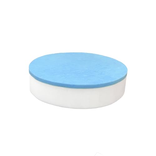 FoamRush 2" x 18" Diameter Round Gel Memory Foam Cushion Insert, Medium Firm Feel, Bar Stool Seat Cushion, Seat Cushion, Pouf Insert, Patio Round Cushion Replacement, Made in USA - color: Blue Gel Memory Foam, size: 2" x 18" Diameter (Round)