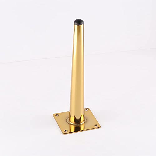 Osring 10 Inch Furniture Table Legs Straight, Gold Metal Coffee Table Feet - size: 10 Inch