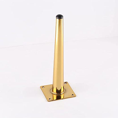 Osring 10 Inch Furniture Table Legs Straight, Gold Metal Coffee Table Feet - size: 10 Inch