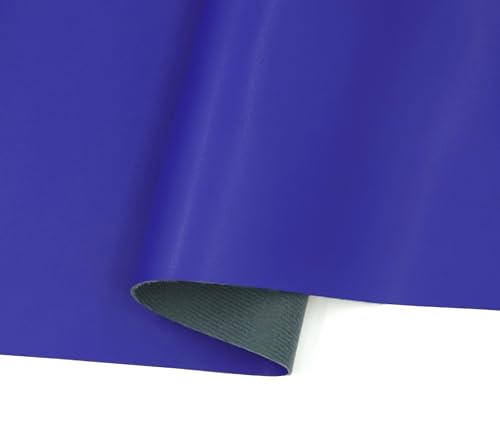 TGXRZX Faux Leather Sheets,Leather Fabric,Vinyl Faux Leather, Blue, 1 Yard - color: Blue, size: 1 Yard
