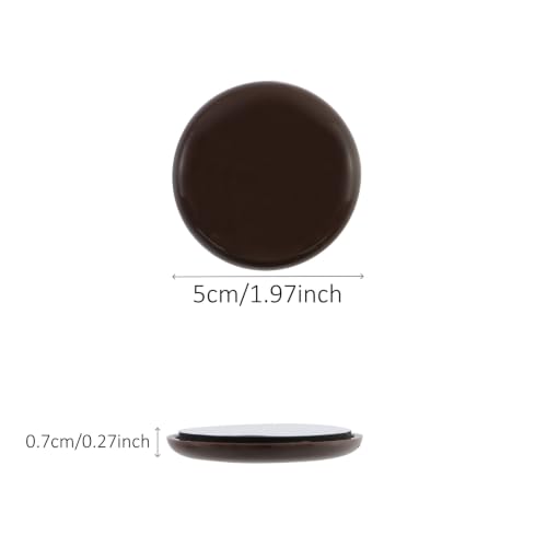 Furniture Sliders Heavy Duty 2" Chair Sliders for Wood Floors - color: Round Brown