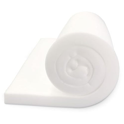 FOAMYFOAM High Density 3 inch Thick, 24 inch Wide, 96 inch Long Upholstery Foam, Cushion Replacement - size: 3" x 24" x 96"
