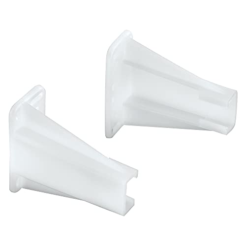 Prime-Line Drawer Side Track Brackets, White Nylon (1 Pair)
