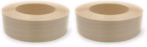 Edge Supply Birch 3" X 25 ft Roll, Wood Veneer Edge Banding Preglued, Iron on with Hot Melt Adhesive, Flexible Wood Tape Sanded to Perfection. Easy Application, Made in USA (Pack of 2) - size: 3" x 25' (Pack of 2)