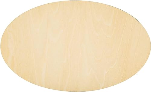 10pcs Oval Craft Wood 7X4.3 Inch Unfinished Wood Crafts,Wood Circles for Crafts, Wooden Oval Cutout,Painting and Wedding Decorations (7 * 4.3 in) - size: 7 x 4.3 inches