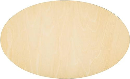 10pcs Oval Craft Wood 7X4.3 Inch Unfinished Wood Crafts,Wood Circles for Crafts, Wooden Oval Cutout,Painting and Wedding Decorations (7 * 4.3 in) - size: 7 x 4.3 inches