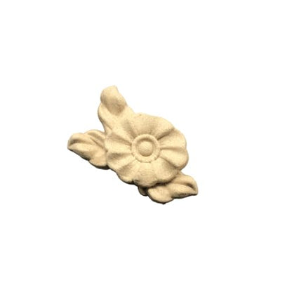 WoodUbend WUB1437 Pack of 5 Flowers - Appliques - Heat Bendable & Flexible Wood Onlays 2.8x4.6cm - DIY Craft, Furniture & Home Decor - Easy to Apply & Paint - Versatile, Reusable & Decorative Decals - size: WUB1437