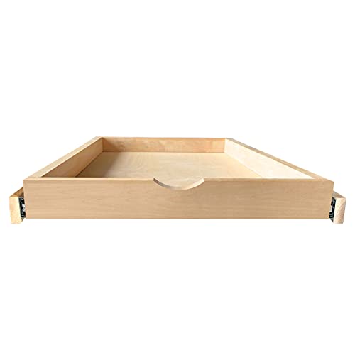 Soft Close Drawer Slides Soft Close Cabinet Drawer Wood Pull Out Tray Drawer Box Kitchen CabinetSlide Out Shelf Wooden Pull Out Shelf - No Assembly Required (24 ''W x 21 ''D x 3 ''H)