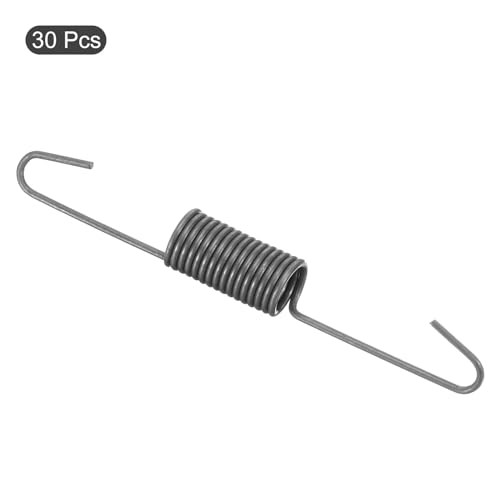 uxcell 30Pcs Recliner Tension Spring, 4 Inch Metal Dual Hook Replacement Sofa Mechanism Tension Springs - Long Hook