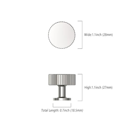 Asidrama 10 Pack Polished Nickel Kitchen Cabinet Knobs - color: Polished Nickel