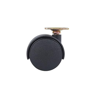Shepherd Hardware 9417 2-Inch Office Chair Caster, Twin Wheel, 1-1/2-Inch Sq. Plate, 75lb Load Capacity, 2-Pack,Black - style: 2" wheel, 1-1/2" Sq. plate