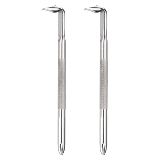 HARFINGTON 2PCS Offset Screwdriver PH2/SL6 Right Angle 90 Degree Screw Driver Double Ended L-type 4.72" Length Hand Tool for Repair, Silver - size: PH2/SL6, 4.72", style: L-type