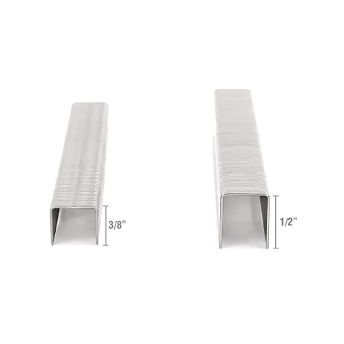 Arrow Fastener General-Purpose Staples Pack Set - Stainless Steel, T50 Compatible - 1/2" & 3/8"