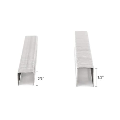 Arrow Fastener General-Purpose Staples Pack Set - Stainless Steel, T50 Compatible - 1/2" & 3/8"