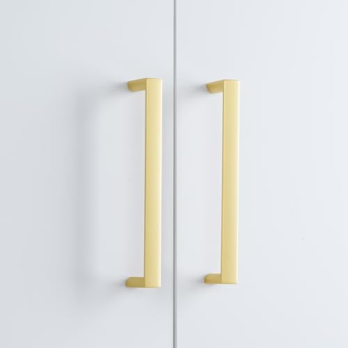 Brushed Gold Kitchen Cabinet Pulls 5 Inch 10 Pack - color: Brushed Gold, size: 5'' Hole Center(128mm)