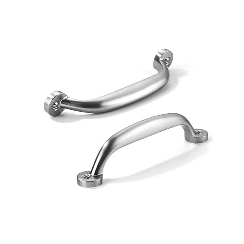 10 Pack 3-3/4 inch Hole Center Brushed Satin Nickel Cabinet Pulls - Heavy Duty Solid Drawer Hardware Handles Kitchen Vanity Bathroom Handles - color: Brushed Nickel, size: 3-3/4"(96mm) Hole Center