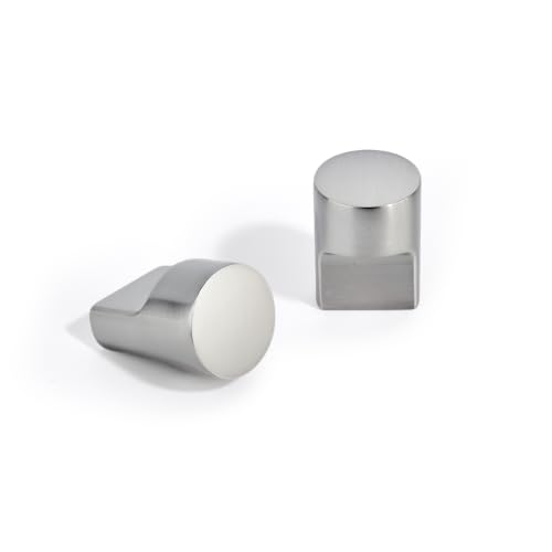 AVICCI 10 Pack Cabinet Knobs 10 Pack Brushed Nickel Kitchen Cabinet Handles Modern Gold Pulls for Dresser Drawers,Cabinet Hardware Cabinet pulls - color: Brushed Nickel, size: 0.94"(24mm)Diameter-10Pcs