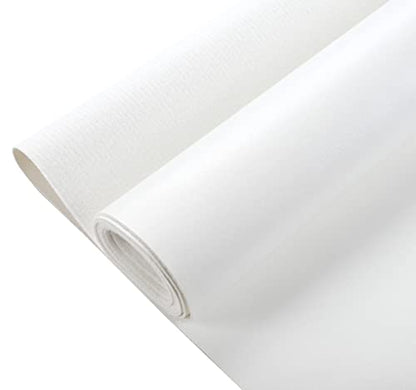 Picheng Vinyl Faux Leather Sheets: Smooth Faux Leather Fabric 54" x 36" - color: White