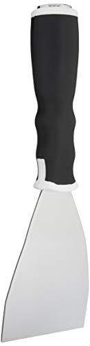Amazon Basics Soft Grip Bent Scraper with Pole Socket, Heavy-Duty Hammer End for High-Reach Scraping, 3" - size: 3"