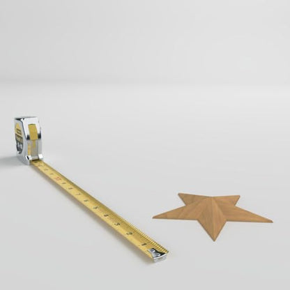 Ekena Millwork ROS05X05GLMA Galveston Star Rosette, 5"W x 5"H x 3/4"P, Maple - color: Maple, size: 5"W x 5"H x 3/4"P