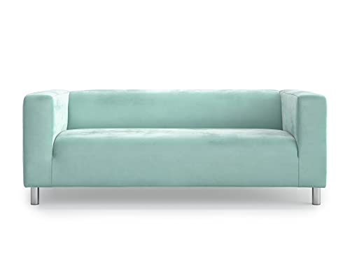 Velvet Klippan Loveseat Cover Klippan Couch Cover Removable Slipcover-Mint - color: Velvet-mint, size: Velvet