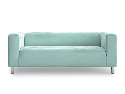 Velvet Klippan Loveseat Cover Klippan Couch Cover Removable Slipcover-Mint - color: Velvet-mint, size: Velvet