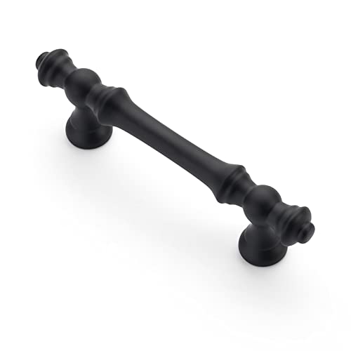 Asidrama 1 Pack 3 Inch(76mm) Matte Black Kitchen Cabinet Handles, Cabinet Pulls Kitchen Cabinet Hardware for Cupboard Drawer Pulls - color: Matte Black, size: 3" Hole Center, style: 1 Pack