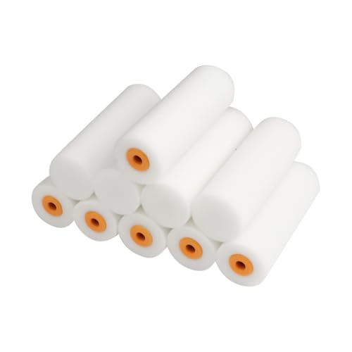 10 Pcs 4 Inch Small Foam Paint Rollers Applicator Wall Cabinet Painting Roller Door Frame Paint Roller Art Craft Paint Roller Graffiti Paint Roller for House Painting