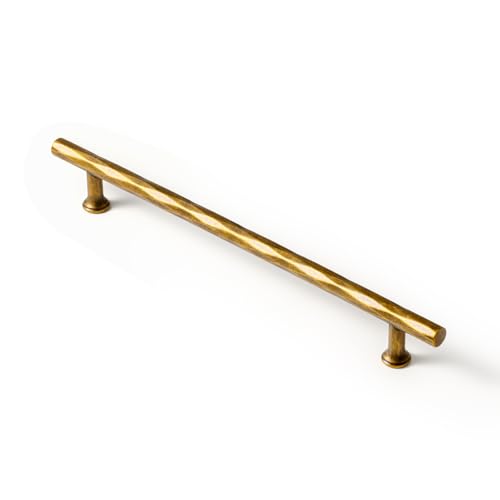 7.56" c-c Antique Brass Cabinet Pulls Hammered Drawer Pulls Zinc Alloy - color: Antique Brass, size: 7.56"(192mm) Center to Center