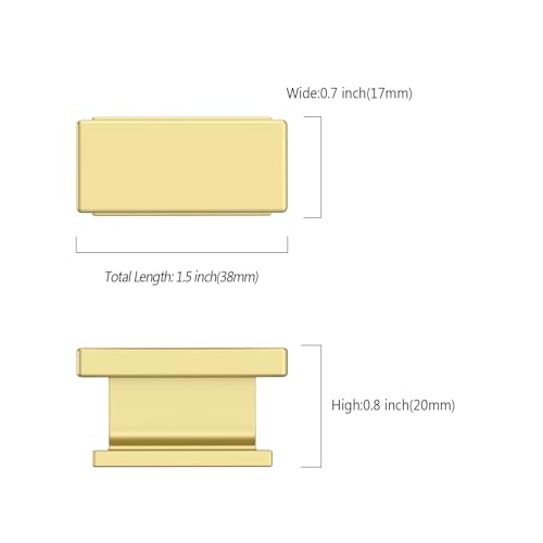 Asidrama 6 Pack Brushed Gold Kitchen Cabinet Knobs Dresser Knobs Drawer Knobs Cabinet Hardware Zinc Knobs for Dresser Drawers - color: Brushed Gold, style: 6 Pack