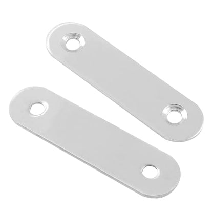 30Pcs Stainless Steel Straight Brace 60mm/2.4" Metal Joining Plates Heavy Duty Flat Mending Bracket Connector - size: 60mm/2.4", 30 Pcs