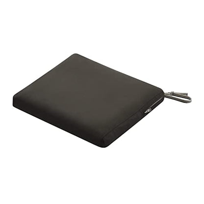 Classic Accessories Ravenna Water-Resistant 17 x 15 x 2 Inch Patio Seat Cushion, Espresso - color: Espresso, size: 17"W x 15"D x 2"Thick