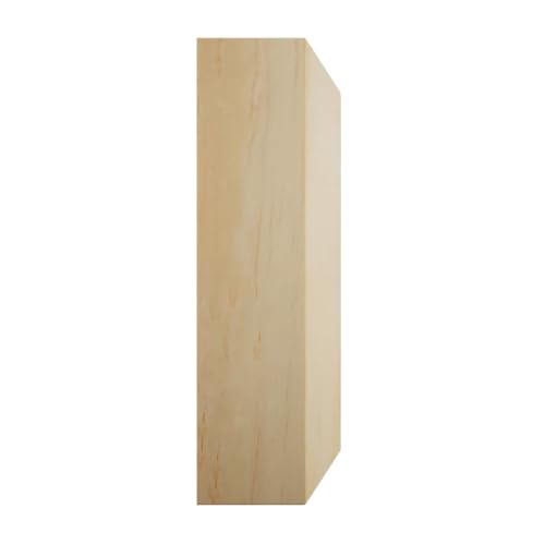 3 1/2"W x 3 1/2"H x 7/8"P Americraft Solid Wood Stain Grade Standard Smooth Rosette with Beveled Edge, Pine - color: Pine, size: 3.5-in. W x 3.5-in. H