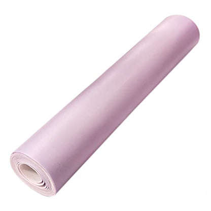 HYANG Smooth Solid Color Light Purple Faux Leather Sheets 1 Rolls 12"X53" (30cmX135cm),Faux Leather is Great for, Bows,Earrings Handmade DIY Craft Projects Making - color: Light Purple
