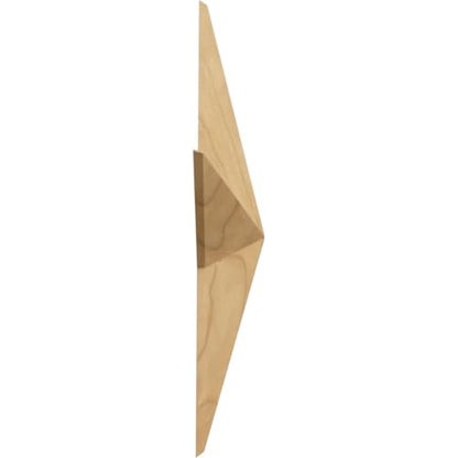 Ekena Millwork ROS05X05GLMA Galveston Star Rosette, 5"W x 5"H x 3/4"P, Maple - color: Maple, size: 5"W x 5"H x 3/4"P