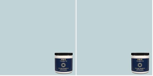 KILZ TRIBUTE Paint & Primer, Interior, Color Sample, Almost Aqua, 8 Ounces (Pack of 2) - color: ALMOST AQUA, size: 8 Fl Oz (Pack of 2)