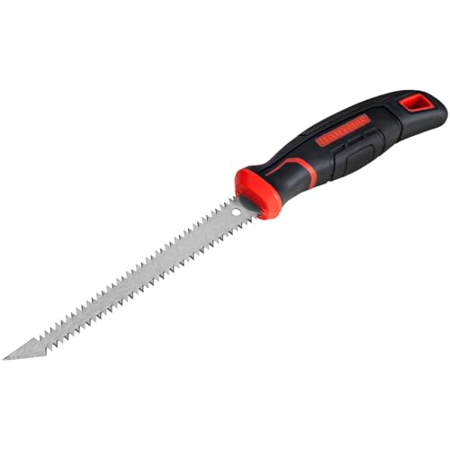 HAUTMEC 6-Inch Drywall Jab Saw, Double-Edge Sheetrock Saw with Sharp Tip & Soft Grip Handle, Keyhole Hand Saw for Drywall, Wallboard, Plywood, Plastic & Wood – HT0028 - style: Double Edge Jab Saw