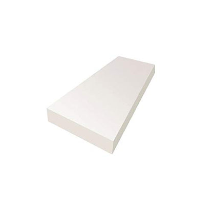 FoamRush 10" x 24" x 72" High Density Upholstery Foam Cushion (Seat Replacement, Upholstery Sheet, Foam Padding) Made in USA Fast - color: High Density Foam, size: (10" x 24" x 72")
