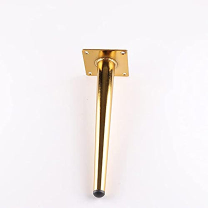 Osring 10 Inch Furniture Table Legs Straight, Gold Metal Coffee Table Feet - size: 10 Inch