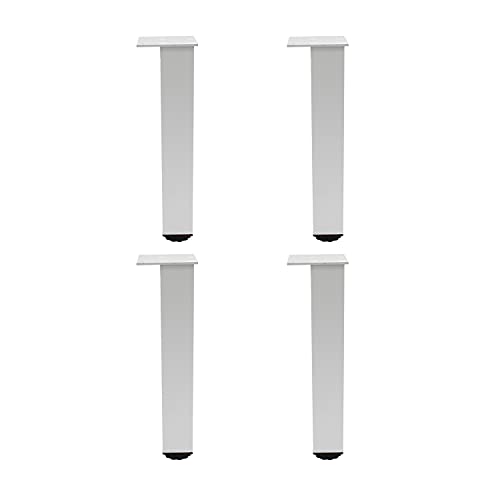 4 Pack Adjustable Furniture Legs, 200mm/8'' Silver Aluminum Alloy Support Feet Heavy Duty Replacement Legs for Sofa Bed Desk TV Cabinet Couch Coffee Table Sideboards Cupboard Dresser - color: Silver, size: 200mm/8''