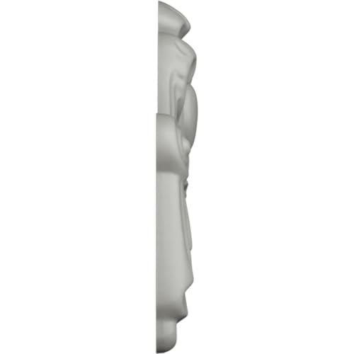 Ekena Millwork 12 5/8"W x 5 1/8"H x 5/8"P Federal Swag & Drop Onlay, White