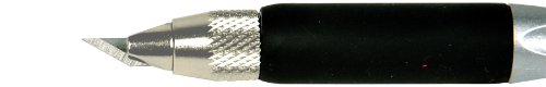 NT Cutter Aluminum Die-Cast Holder Cushioned Grip Art Knife, 1 Knife (D-500GP)
