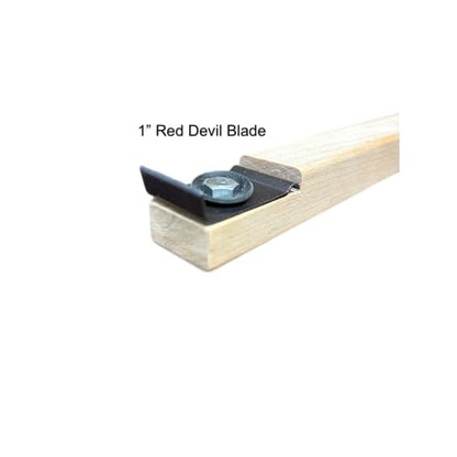 Tru-Lamb Floor Scrapers, 5 Pack, Paint, Stain & Varnish Removal Tools with Red Devil Blades, Professional Scrapers for Surface Prep and Finish Removal (5 Pack, 11" x 1") - size: 11" x 1"
