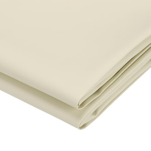 PATIKIL 63x39.4in Faux Leather Sheets, Faux Leather Fabric Sheets Vinyl Fabric Synthetic Soft Waterproof PVC for Replacement Upholstery Car Furniture Sofa Boat Marine, Beige White - color: Beige White