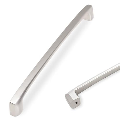 COTYKILEY 10 Pack 7.5 Inch(192mm) Brushed Satin Nickel Kitchen Cabinet Handles Silver Cabinet Pulls Cabinet Door Handles Kitchen Cabinet Hardware Cupboard Drawer Pulls Dresser Handles - color: Brushed Satin Nickel, size: 7.5" Hole Center（192MM）